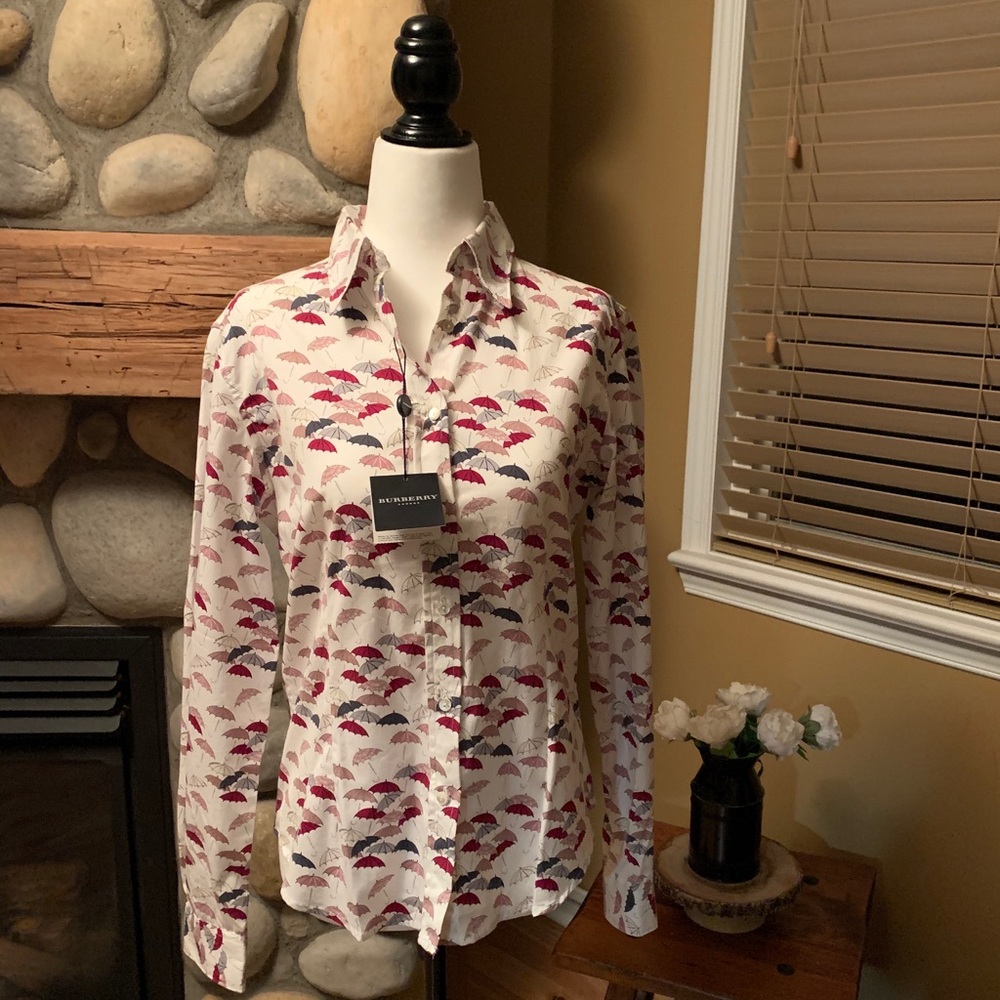 Burberry Cotton Blouse, (NWT)